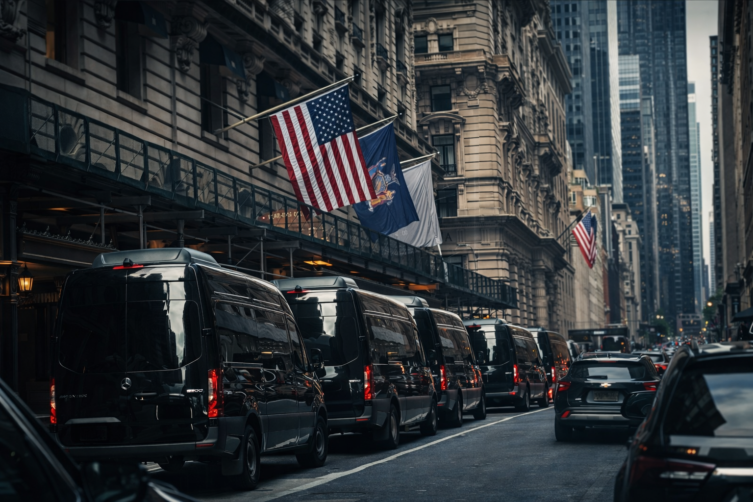 Van transportation services in NYC with luxury sprinter vans for group travel